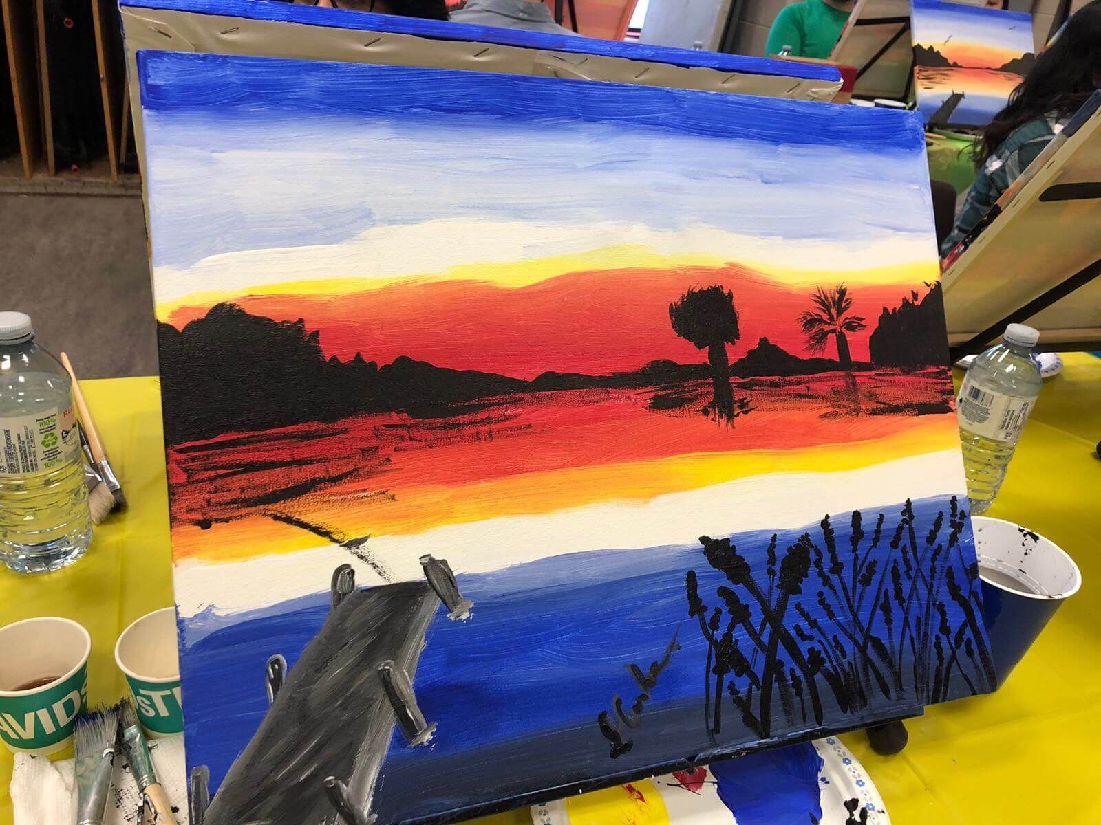 Artwork from our 2018 Paint Night Fundraiser